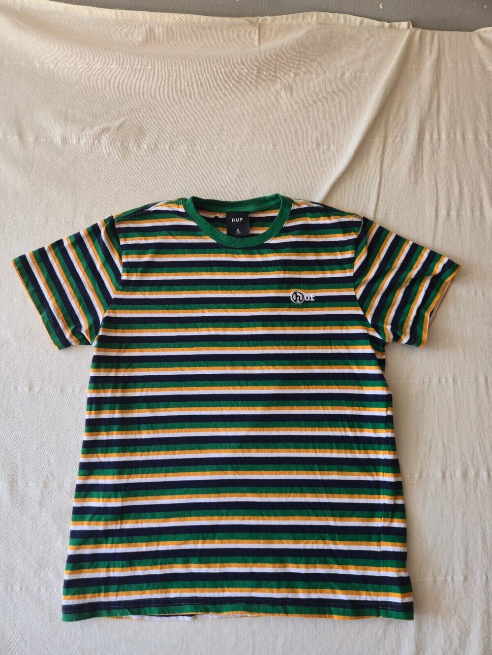 HUF Striped Short Sleeve T-Shirt Medium